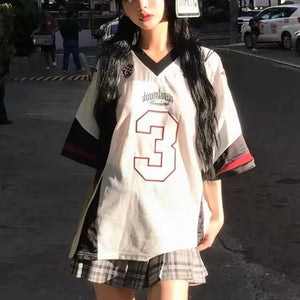 VILZSTUDIOS Retro Silver Jersey Number 3 T-Shirt
