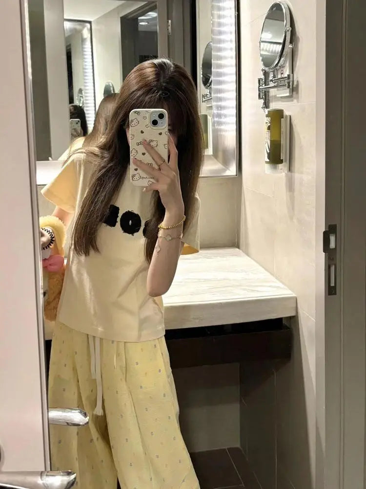 VILZSTUDIOS Polka Dot Casual Pants