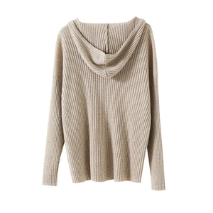 VILZSTUDIOS Cozy Knitted Wide Leg Pants & Hoodie Set