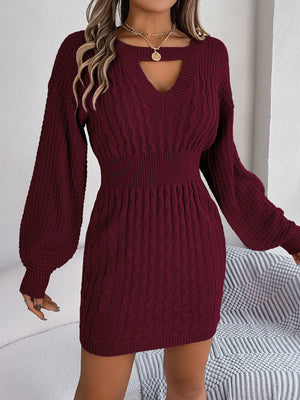 VILZSTUDIOS Cozy Knitted Bodycon Mini Dress