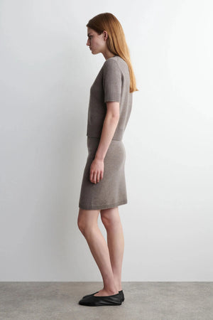 VILZSTUDIOS Short Sleeve Style Knitted Cardigan