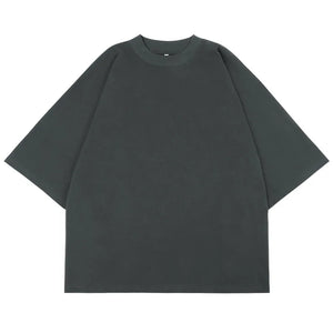 VILZSTUDIOS Heavyweight Distressed Boxy Cropped T-Shirt