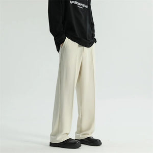 VILZSTUDIOS Black Comfortable Thin Straight Pants