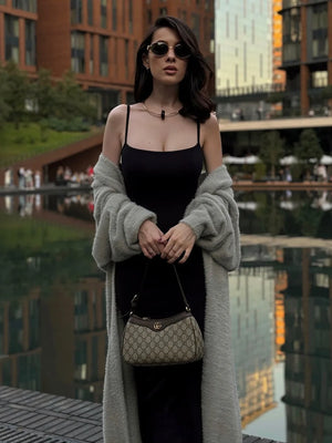 VILZSTUDIOS Cozy Knitted Maxi Cardigan