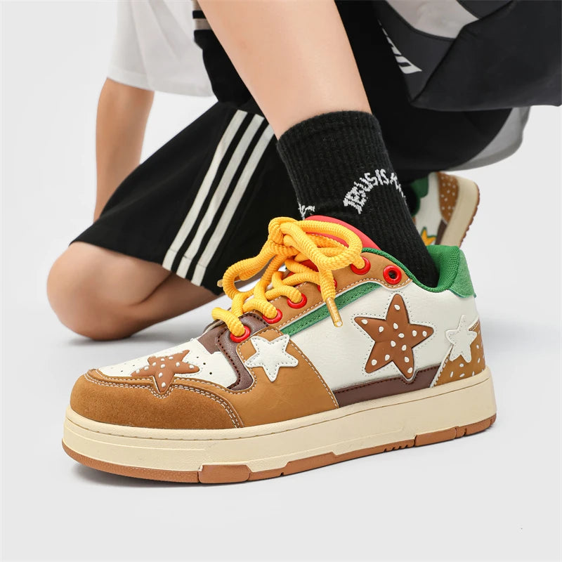 VILZSTUDIOS Retro Punk Star Hip Hop Sneakers