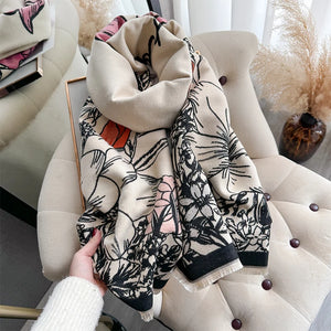 VILZSTUDIOS Luxurious Two-Sided Cashmere Scarf