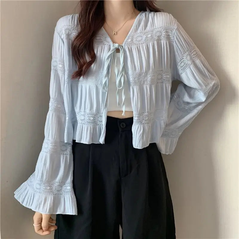 VILZSTUDIOS Fairy Lace Up Cardigan