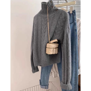 VILZSTUDIOS High-Neck Knitted Cashmere Sweater