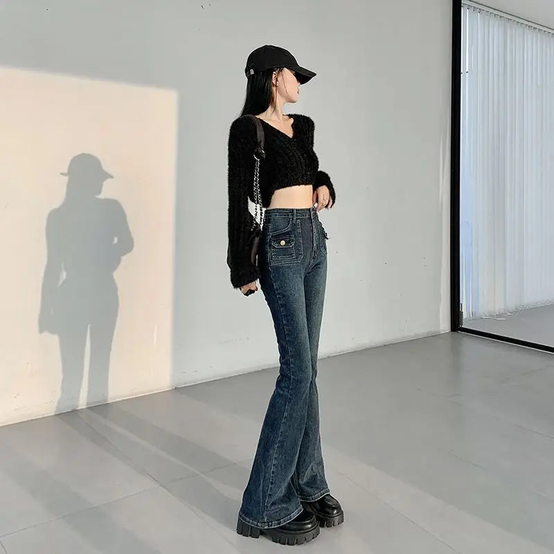 VILZSTUDIOS Vintage High Waist Flared Jeans