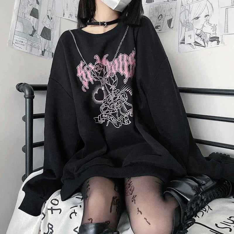 VILZSTUDIOS Cozy Heart Print Fleece Sweater