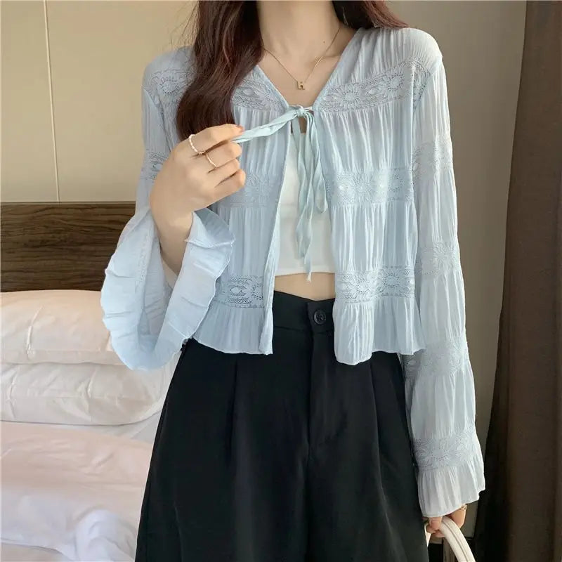 VILZSTUDIOS Fairy Lace Up Cardigan