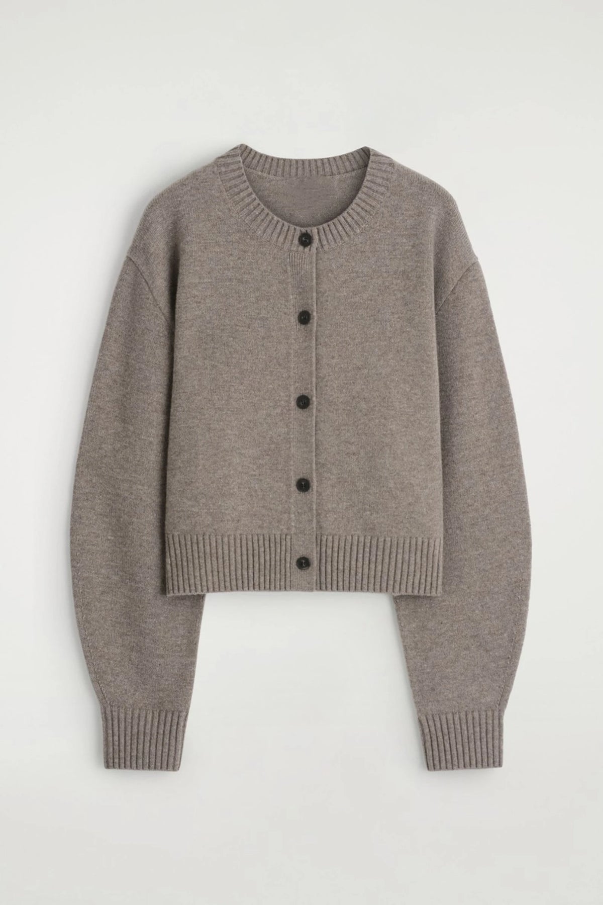 VILZSTUDIOS Basic Grey Knitted Cardigan