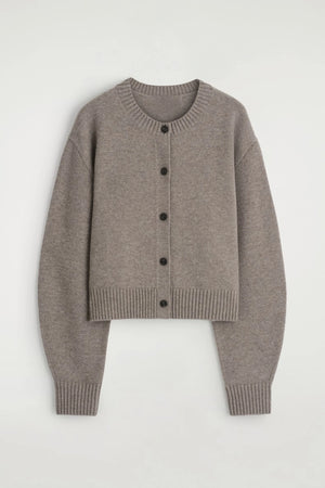 VILZSTUDIOS Basic Grey Knitted Cardigan