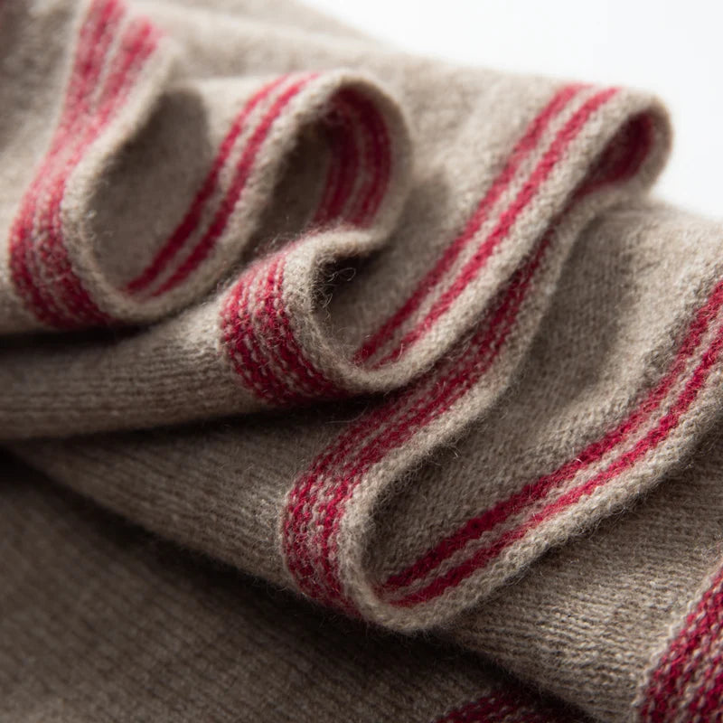 VILZSTUDIOS High Quality Autumn Winter Women 100% Cashmere Scarves 2025 NoveltyTriangular  Knitted Warm Female Scarf Shawl130*35