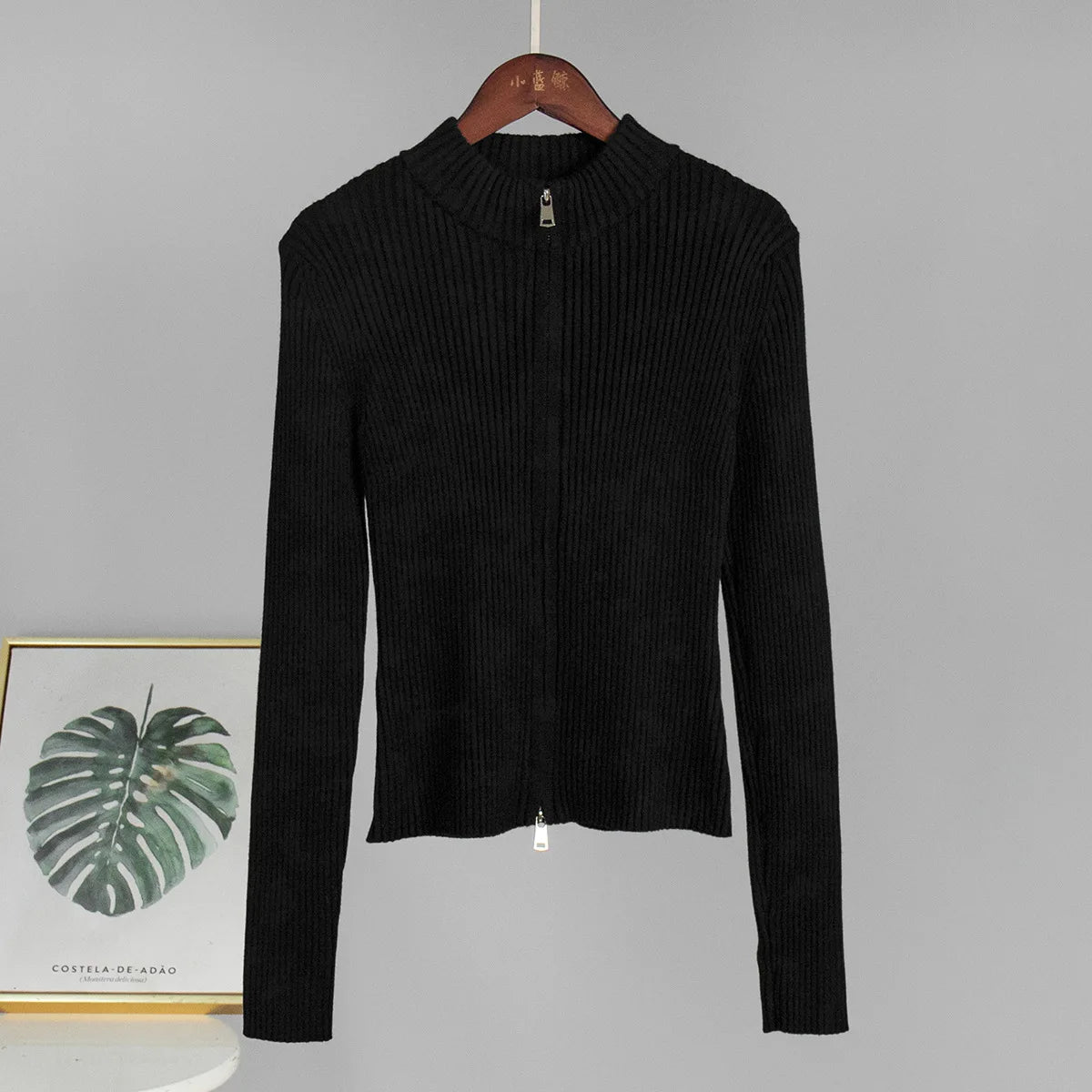 VILZSTUDIOS Stylish Knitted Double Zipper Cardigan