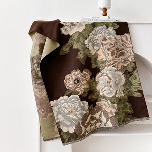 VILZSTUDIOS Two-Sided Jacquard Cashmere Scarf