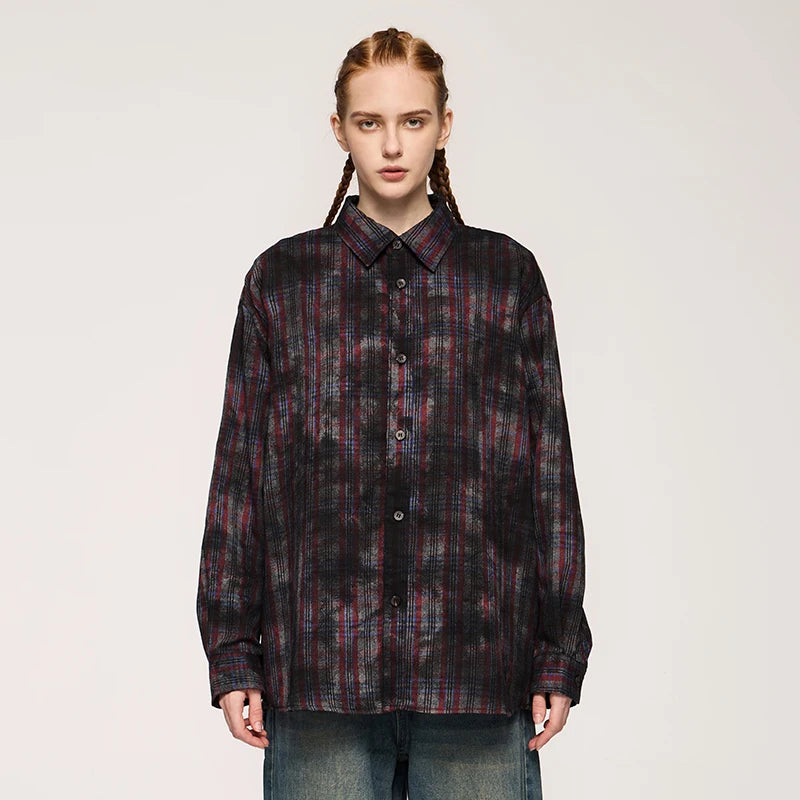 VILZSTUDIOS Plaid Checkered High Street Shirt