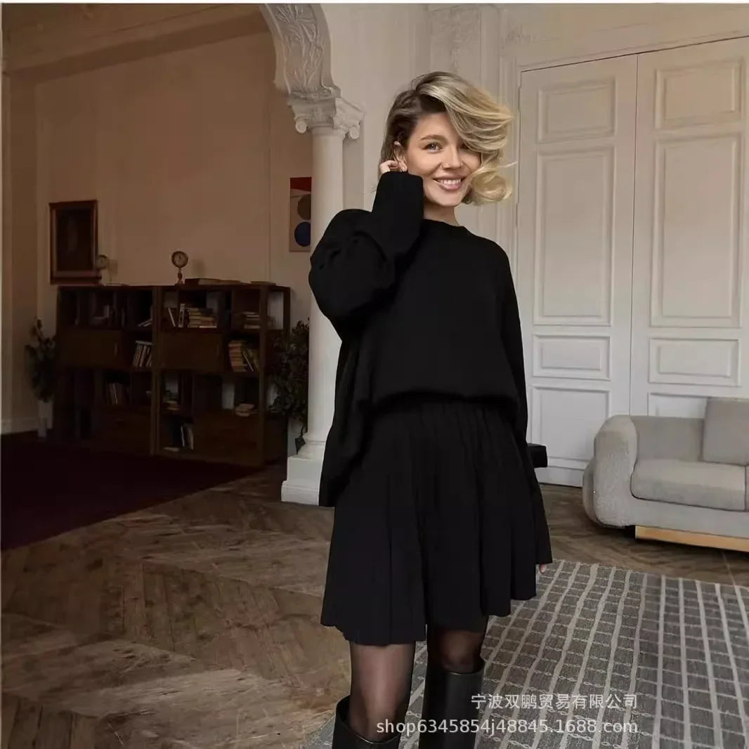 VILZSTUDIOS Cozy Autumn Sweater Dress Set