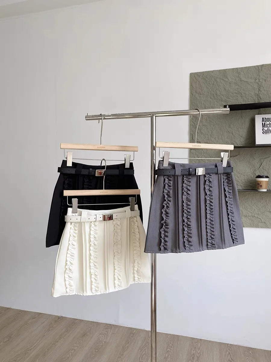 VILZSTUDIOS Chic Wood Edge Commuting Skirt Spring/Summer