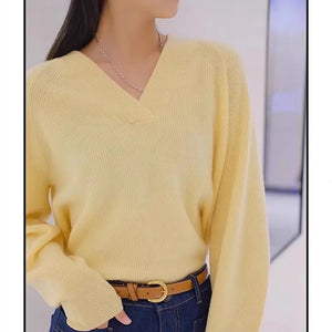VILZSTUDIOS Cozy Wool V-Neck Knitted Sweater
