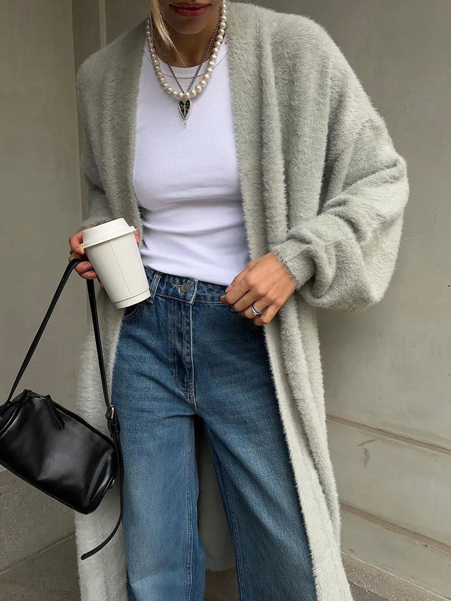VILZSTUDIOS Cozy Knitted Maxi Cardigan