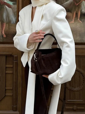 VILZSTUDIOS Tossy Elegant Jacket with Scarf
