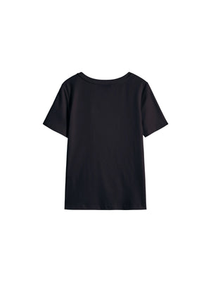 VILZSTUDIOS Asymmetrical Knot Petite Slim T-Shirt
