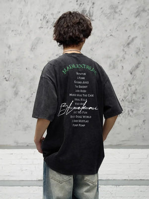 VILZSTUDIOS Extreme Graphic Rap Character Short T-Shirt
