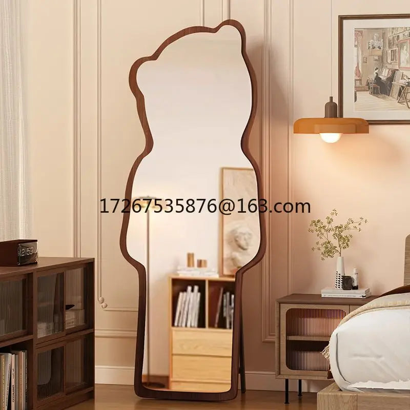 VILZSTUDIOS Floor-to-ceiling bear special-shaped full-body full-length mirror household mirror bedroom three-dimensional irregular cloud