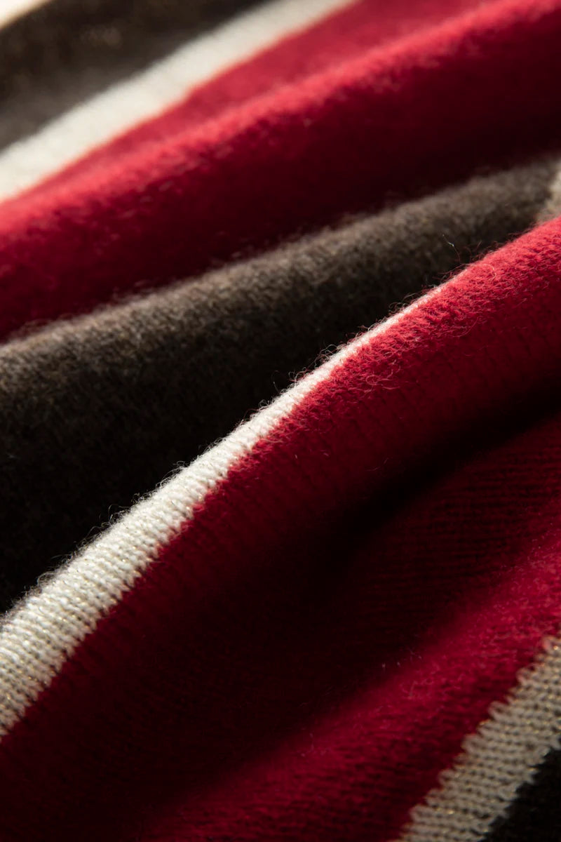 VILZSTUDIOS A-class High-quality 100% Cashmere New Cashmere Scarf 100% Knitted Warm Neck-Protecting High-end Fashion Wild Color in Winter.