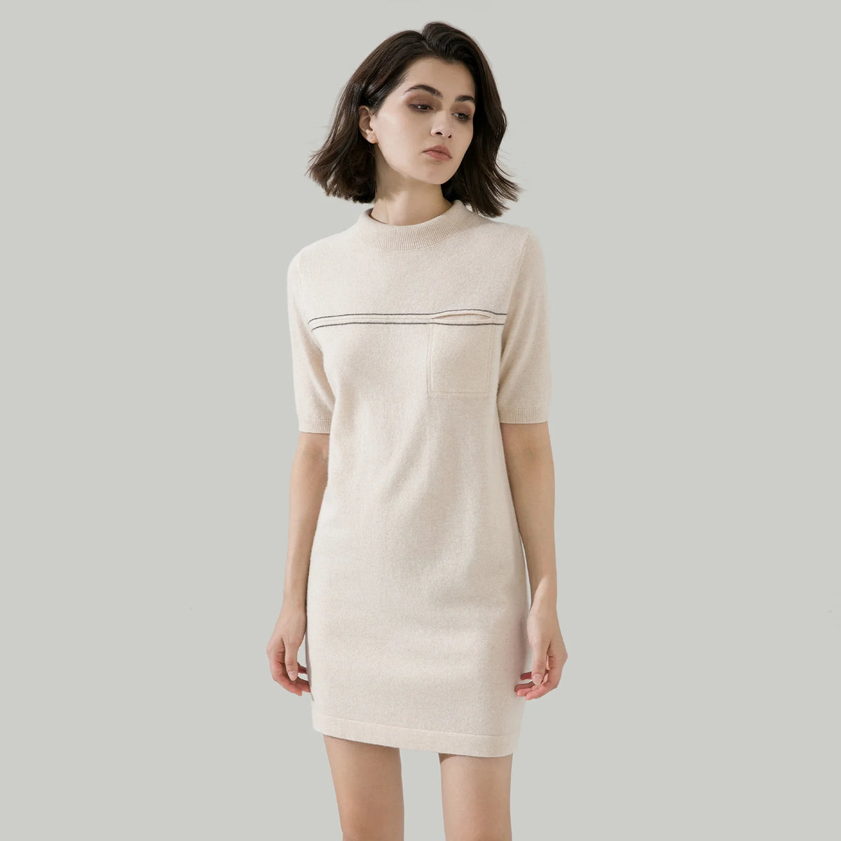 VILZSTUDIOS Luxurious Cashmere Mini Dress
