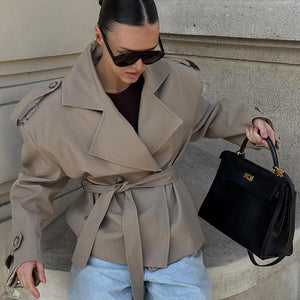 VILZSTUDIOS Lace Up Long Sleeve Jacket