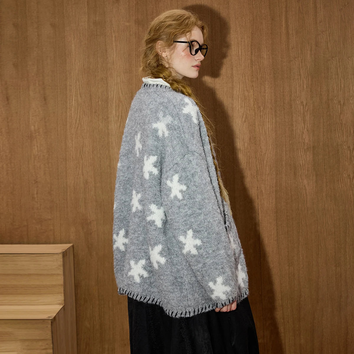 VILZSTUDIOS Celestial Star Knitted Cardigan