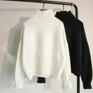 VILZSTUDIOS Cozy Turtle Neck Knit Sweater