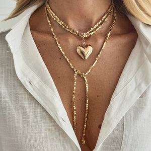 VILZSTUDIOS Gold/Silver Heart Pendant Necklace