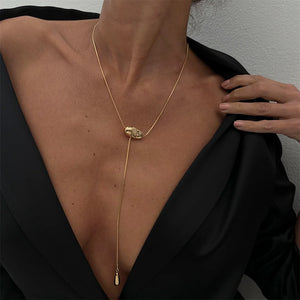 VILZSTUDIOS Simple Water Drop Pendant Necklace