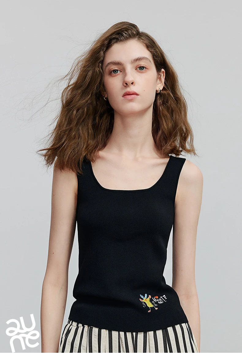 VILZSTUDIOS Stylish Knitted Tank for Summer