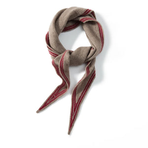 VILZSTUDIOS High Quality Autumn Winter Women 100% Cashmere Scarves 2025 NoveltyTriangular  Knitted Warm Female Scarf Shawl130*35