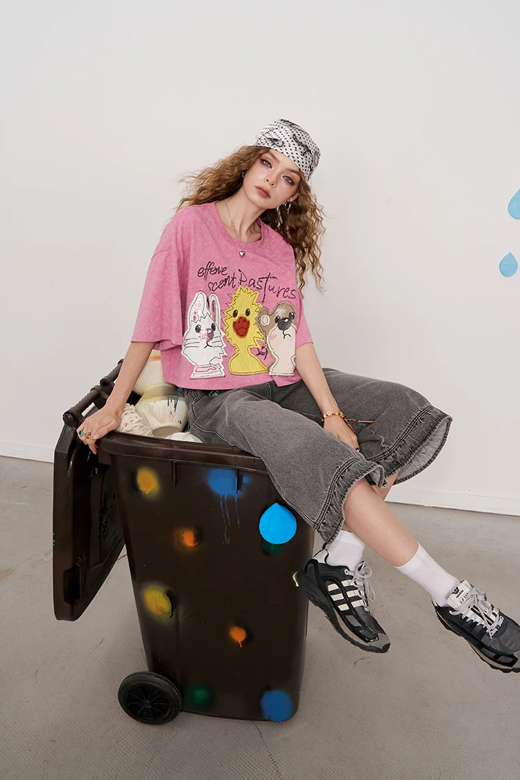 VILZSTUDIOS Vibrant Cartoon Print T-Shirt