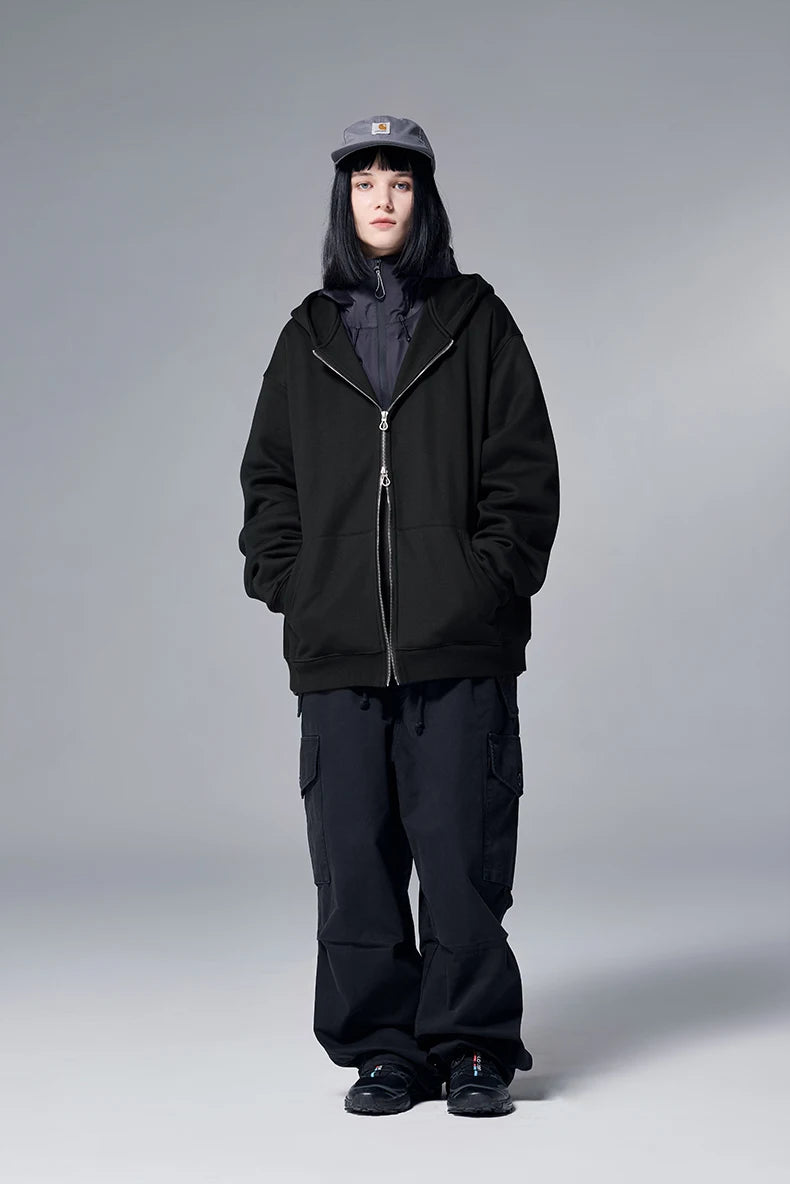 VILZSTUDIOS Premium Trendy Fleece Full Zip Hoodie