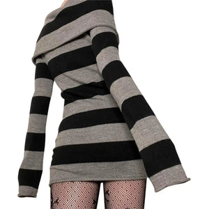 VILZSTUDIOS Flattering Striped Bodycon Mini Dress Spring