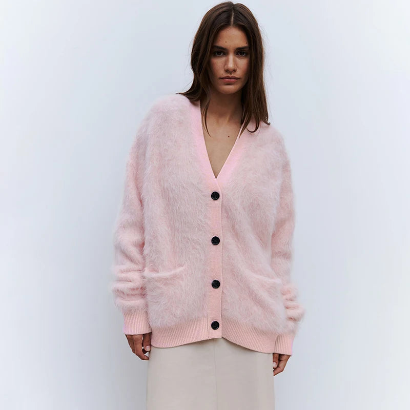 VILZSTUDIOS Soft Mink Velvet Cardigan