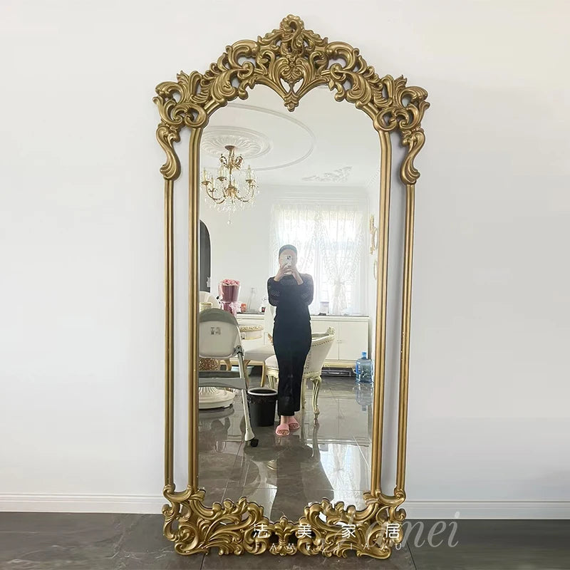 VILZSTUDIOS modern Luxury Espejo Home Decorations Large Nordic Quality Mirror Designer Girls Gold House Bedroom Wall Mirrors Full Body Floor