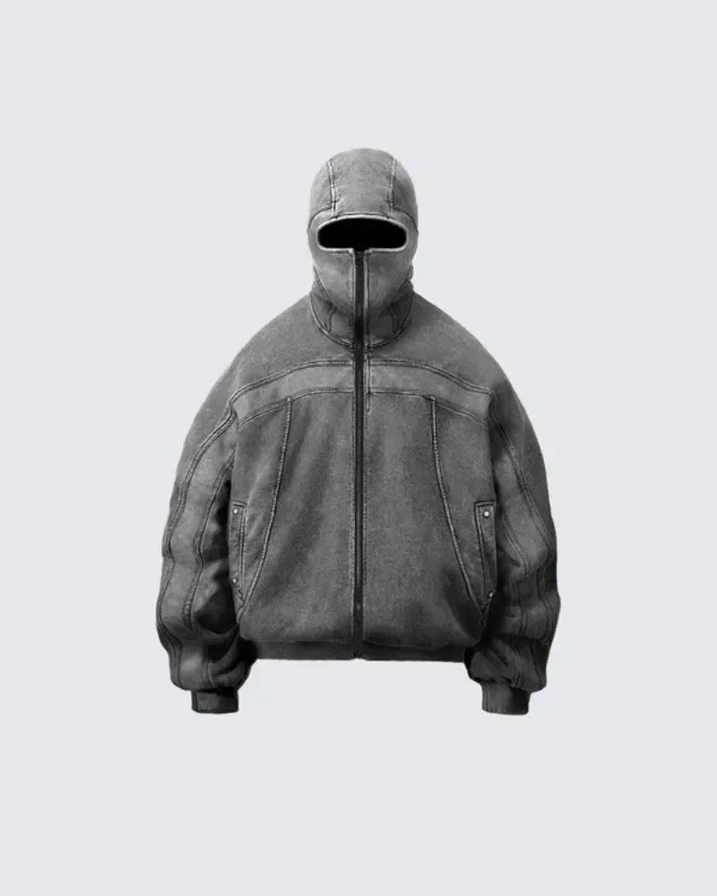 VILZSTUDIOS Washed Gray Classic Ninja Hoodie