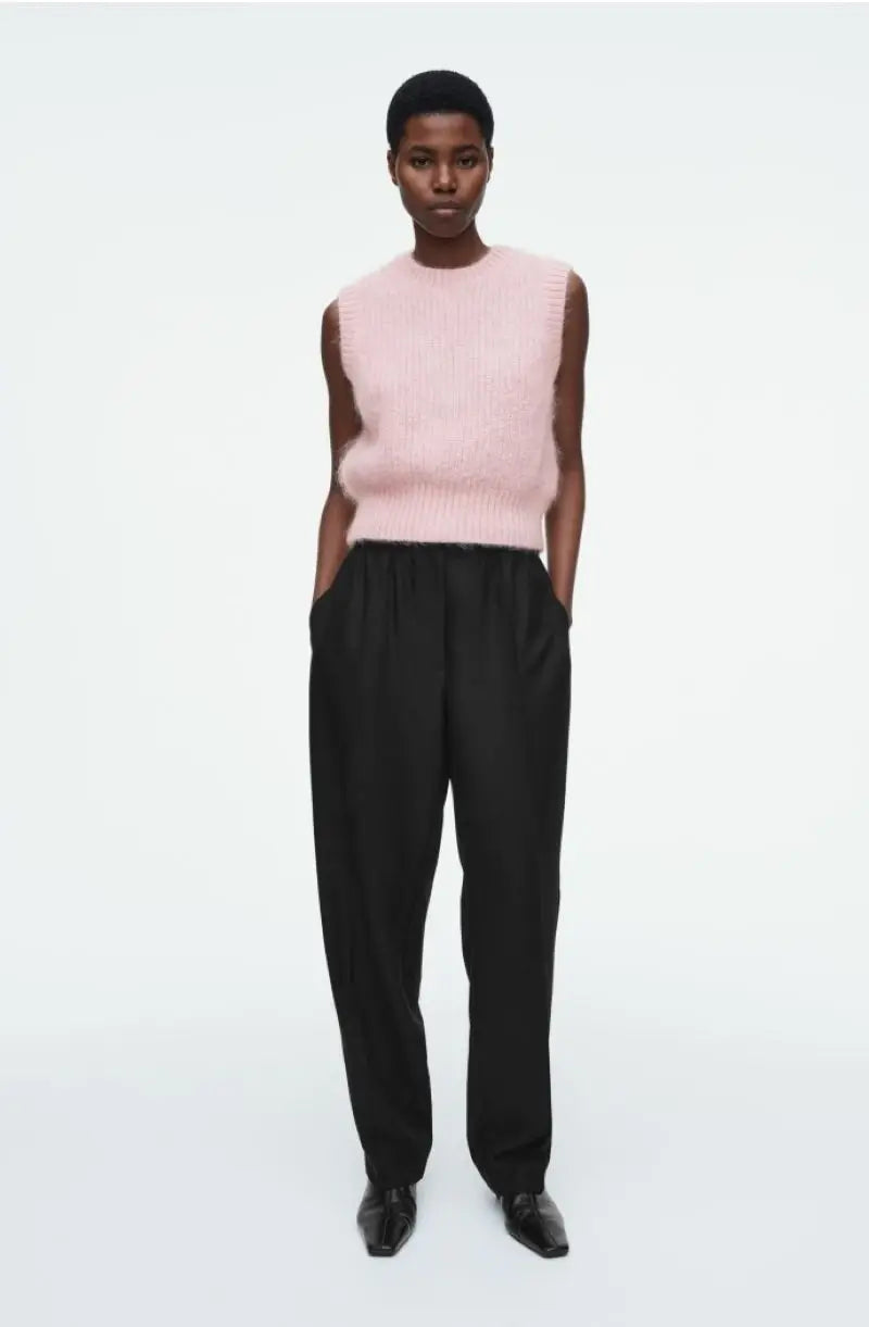 VILZSTUDIOS Classic Pink Mohair Blend Vest