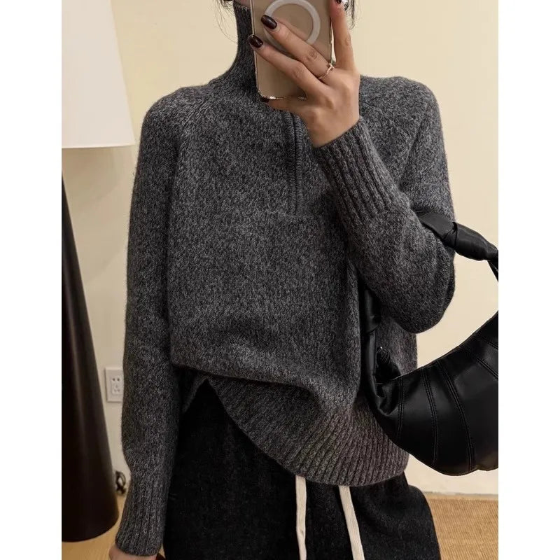 VILZSTUDIOS Smart Casual Cashmere Knit Sweater