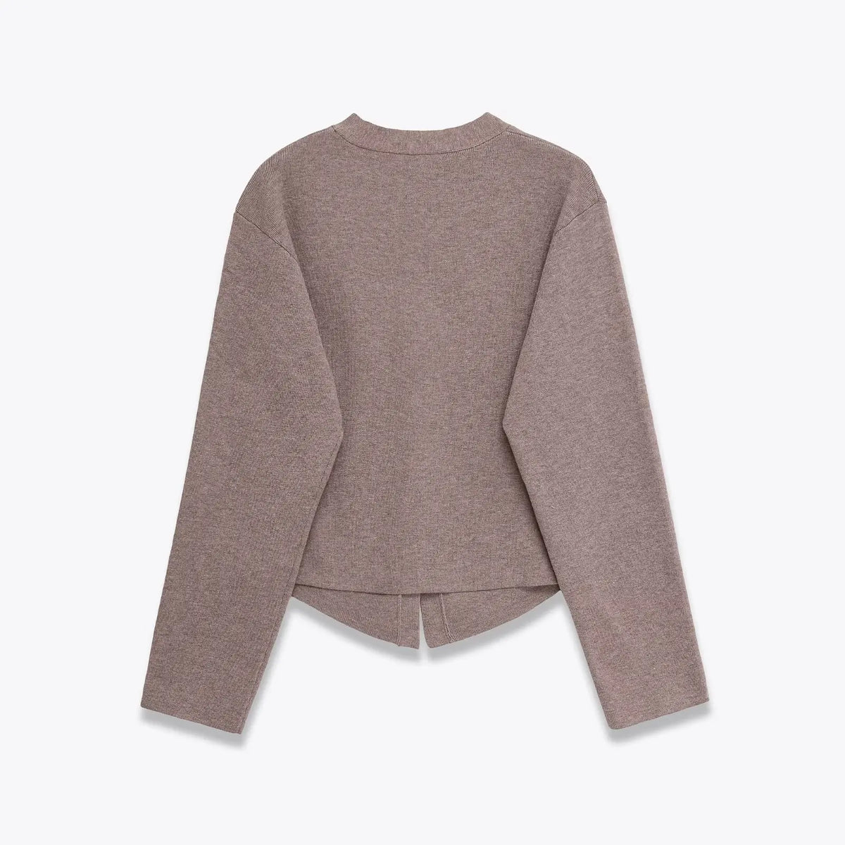 VILZSTUDIOS Elegant Solid V-Neck Knitted Cardigan