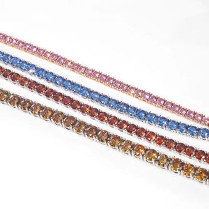 VILZSTUDIOS Colorful Sparkling Tennis Necklace