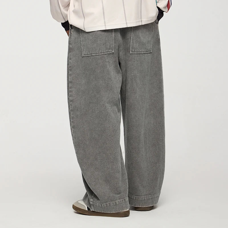 VILZSTUDIOS Vintage Loose Fit Washed American Pants