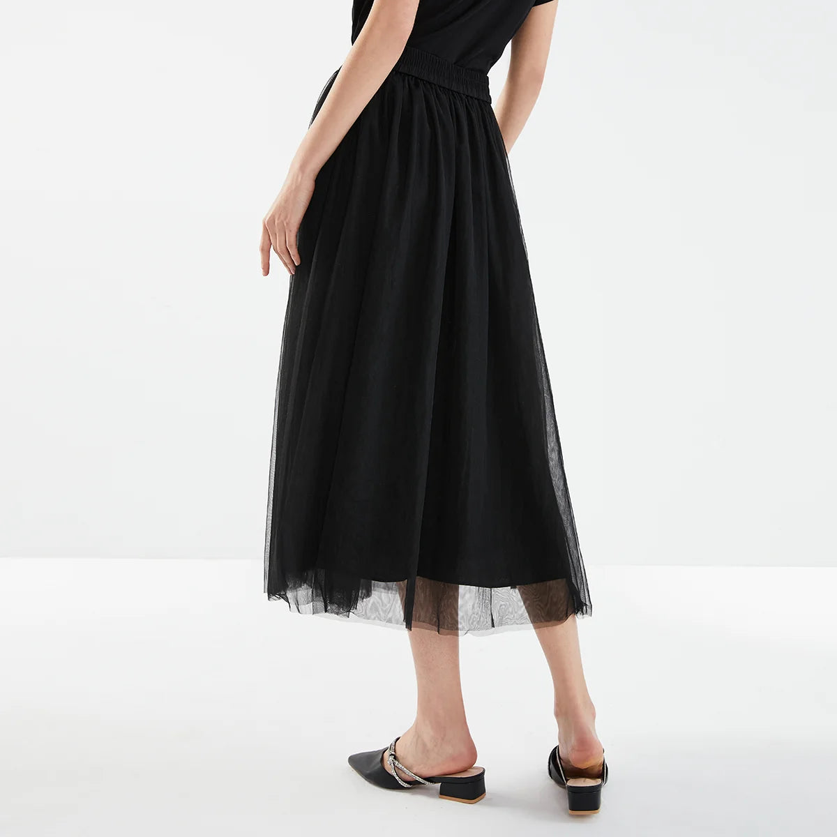 VILZSTUDIOS High Quality Pleated Midi Skirt Women